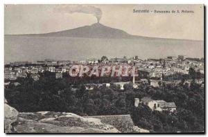 Postcard Old Volcano Sorrento Panorama da S Antonio