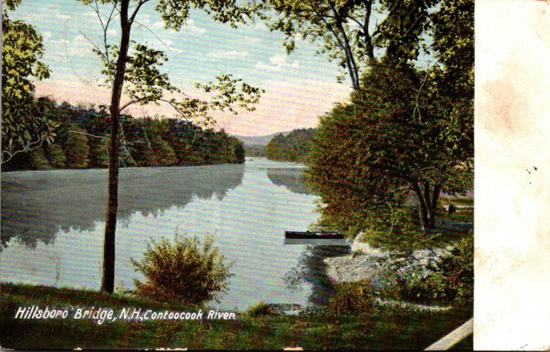 New Hampshire Hillsboro Bridge Contoocook River 1915