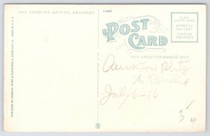 Sioux City Iowa~Panorama Public Library~Vintage Postcard