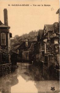 CPA SALIES-de-BÉARN Vue sur le Saleys (412551)