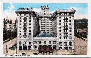 Utah Hotel Salt Lake City Utah Vintage Postcard C215