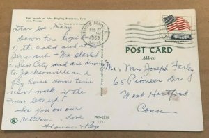 1969 USED POSTCARD - JOHN RINGLING RESIDENCE, SARASOTA, FLORIDA