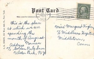 Lake Golden Rule Inn on Mirror Lake Ulster Park, New York Postcard