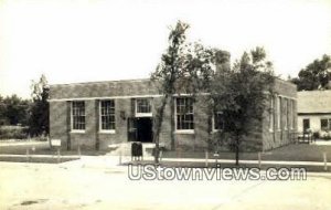 Real Photo - Post Office in Hebron, Nebraska