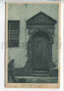 437910 Estonia NARVA Gate Newspaper Riga ADVERTISING Vintage postcard