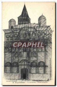 Postcard Old Angouleme Cathedrale primitive frontage