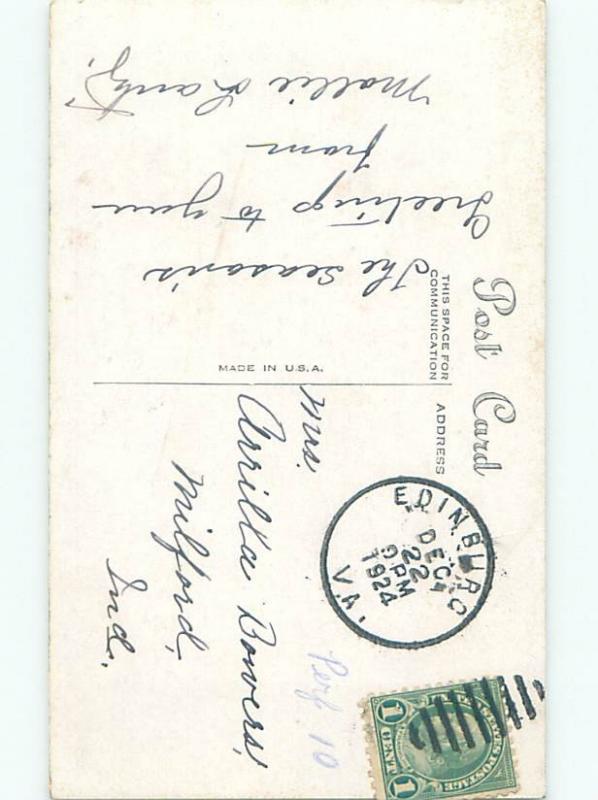 Divided-Back RELIGIOUS CHRISTMAS SCENE Nice Postcard W8441