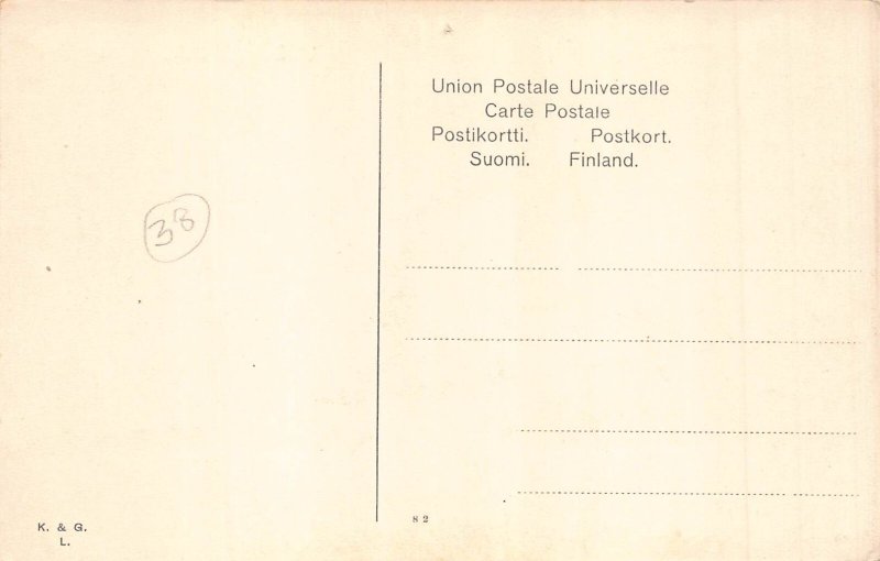 L542 Finland Oulu Uleaborg vintage postcard