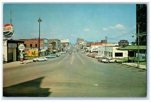 Fort Smith Arkansas AR Postcard Looking West Garrison Avenue Main Street c1960