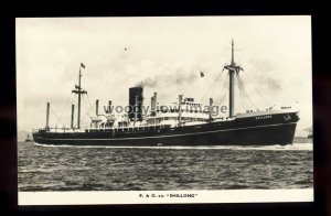 ca0516 - P&O Cargo Ship - Shillong - postcard plain back