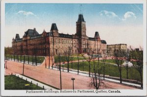 Canada Parliament Buildings Quebec Vintage Postcard C166