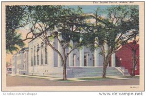 First Baptist Mobile Alabama Curteich