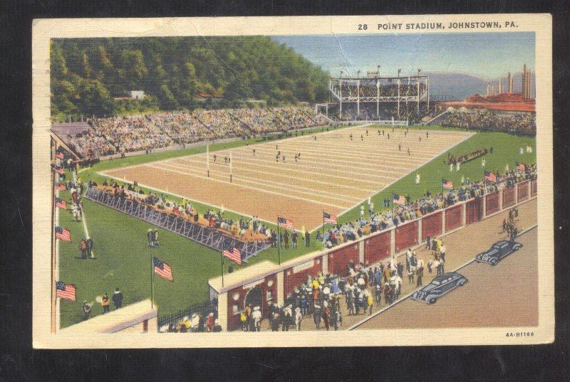 JOHNSTOWN PENNSYLVANIA PA. POINT FOOTBALL STADIUM VINTAGE POSTCARD