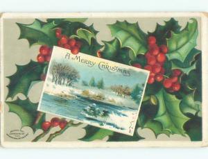 Divided-Back CHRISTMAS SCENE Great Postcard W8884