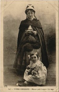 CPA Types Creusois Maoun petit Lucien e bin sage FRANCE (1050820)