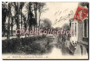 Old Postcard The Therain Beauvais Ste Marguerite
