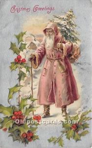 Santa Claus Christmas Writing on back 