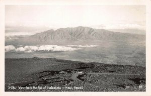 View of the Top of Haleakala, Maui, Hawaii Territory, Early Real Photo Postcard