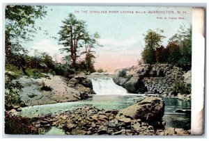 c1905 On The Isinglass River Lockes Mills Barrington NH Antique Postcard 