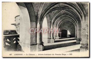Postcard Old Amboise The Inner Gallery First Floor of the Chateau