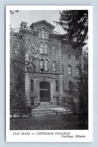 Old Main Building Carthage College Chicago Illinois  IL UNP Chrome Postcard P5