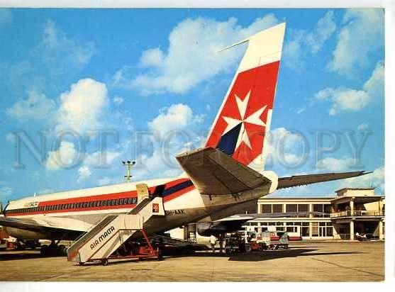 128572 MALTA Luqa Airport photo postcard