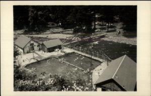 Ranch at Bingham Springs Oregon OR Swimming Pool Real Photo Postcard