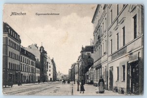 Bavaria Germany Postcard Munich Tegernseer Landstraße 1905 Antique Posted