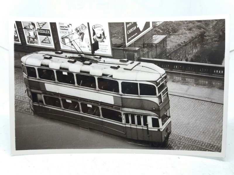 Original Photo Glasgow Tram no1273 Old Sneddon St Paisley Last Day of Svc 1957