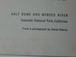 Vintage 1954 Ahwahnee Hotel Luncheon Menu Yosemite National Park Ansel Adams