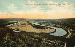 Vintage Postcard Moccasin Bend and Lookout Battlefield Chattanooga Tennessee TN