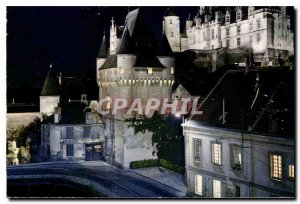 Postcard Modern Touraine Loches Indre et Loire Chateau and door of the Cordel...