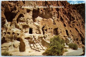 Postcard - The Cave Rooms In The Cliffs, Bandelier National Monument - N. M.