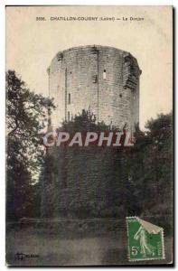 Old Postcard Chatillon Coligny The dungeon