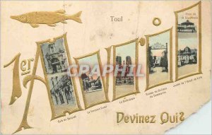 Old Postcard Toul Toul Guess Who Fish