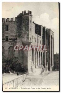 Postcard Old Avignon the Papal Palace facade