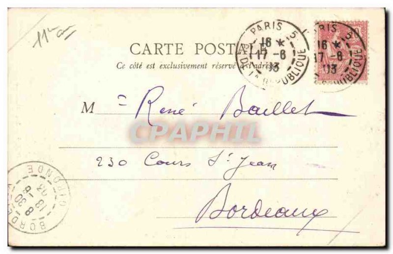 Old Postcard Paris Bastille