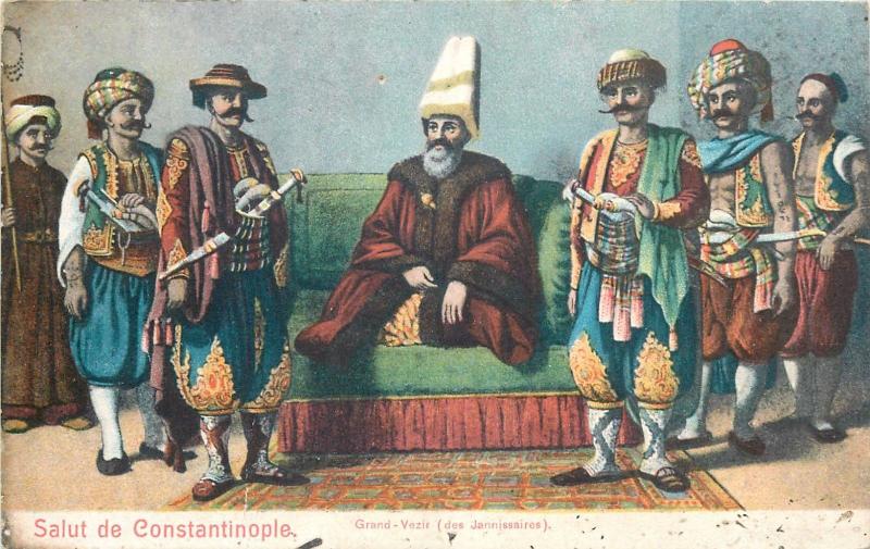 Turkey Constantinople Grand Vizier politic ethnic famous personalities costumes