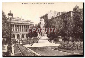 Postcard Marseille Old Square of the Bourse