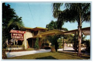 c1960s Royals Palm Hotel Courts Exterior New Orleans Louisiana LA Trees Postcard