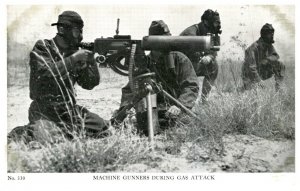 Machine Gunners during Gas Attack