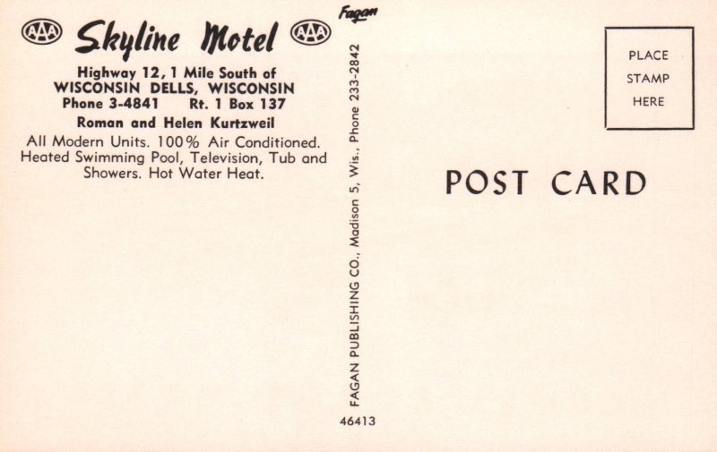 Skyline Motel,Wisconsin Dells,WI