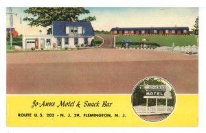 NJ - Flemington. Jo-Ann's Motel, Snack Bar & Gulf Gas Station