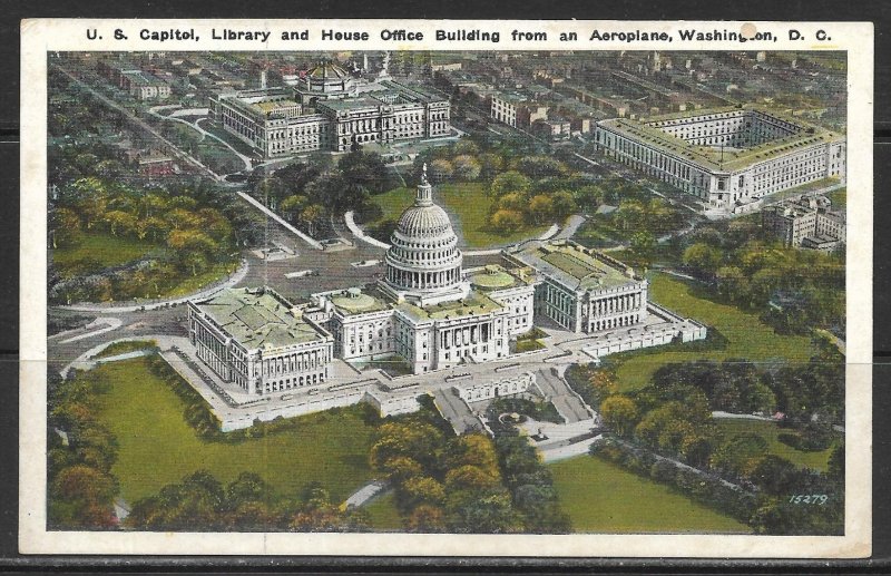 Washington DC - Aerial View Capitol, Library & House Office Building - [DC-202]