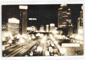 brazil, SÃO PAULO, Vista Noturna (1973) RPPC Red Cancel