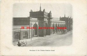 OH, Columbus, Ohio, Union Railroad Station Depot, 1908 PM