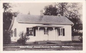 Illinois Bement Bryant House Lincoln Douglas Memorial Real Photo RPPC