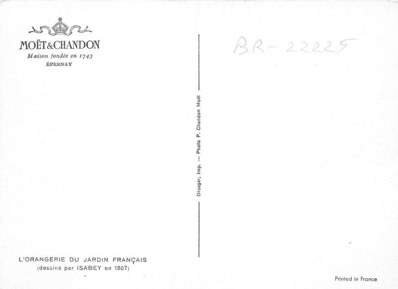 BR22225 L Orangerie du jardin Francais Epernay france