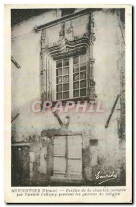 Old Postcard Moncontour Vienna Window of the House occupied by Admiral Collig...