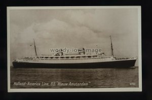 LS2018 - Dutch Holland America Liner - Nieuw Amsterdam - postcard